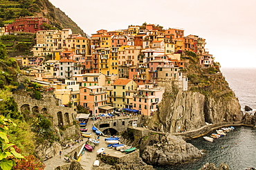 Manarola, Cinque Terre, UNESCO World Heritage Site, Liguria, Italy, Europe