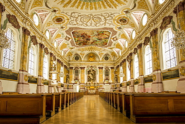 Interior of the Burgersaal (Burgersaalkirche) Citizen's Hall, Munich, Bavaria, Germany, Europe