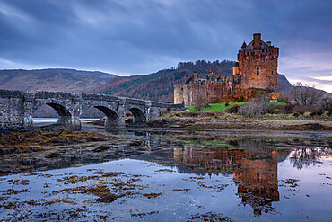 Eilean Donan Castle on Loch Duich in the Scottish Highlands, Scotland, United Kingdom, Europe