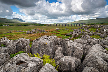 Ribblehead Viaduct in the Yorkshire Dales National Park, North Yorkshire, England, United Kingdom, Europe