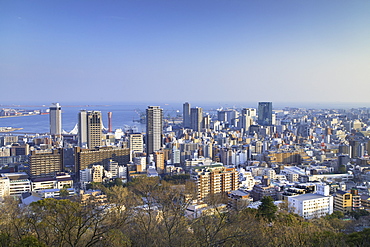 View of Kobe skyline, Kobe, Kansai, Japan, Asia