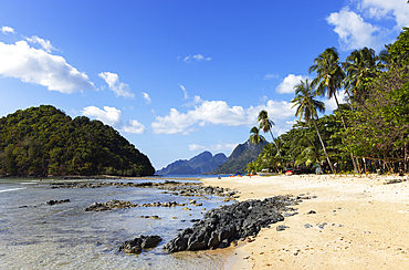 Las Cabanas beach, El Nido, Bacuit Bay, Palawan, Philippines, Southeast Asia, Asia