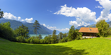 House overlooking Lake Brienz, Brienz, Bernese Oberland, Switzerland