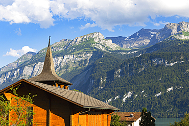 Chapel at Lake Brienz, Brienz, Bernese Oberland, Switzerland