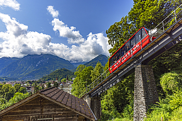 Harder Kulm train, Interlaken, Bernese Oberland, Switzerland