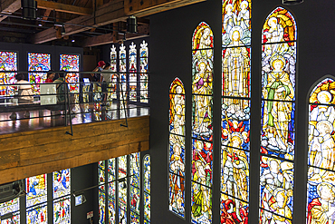 Interior of Stained Glass Museum, Otaru, Hokkaido, Japan