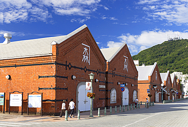 Kanemori Red Brick Warehouse District, Hakodate, Hokkaido, Japan