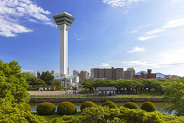 Goryokaku Tower from Goryokaku Park, Hakodate, Hokkaido, Japan