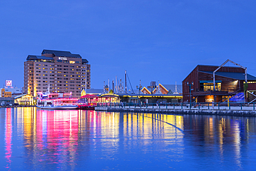 Harbour at dusk, Hakodate, Hokkaido, Japan