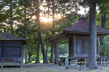 Kanjizaio-in Ato temple (UNESCO World Heritage Site), Hiraizumi, Iwate, Japan
