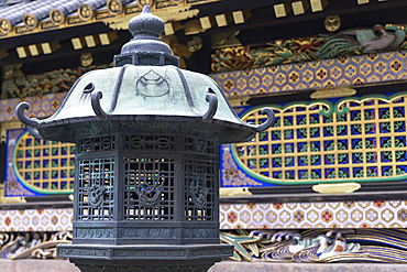 Stone lantern in Toshogu Temple (UNESCO World Heritage Site), Nikko, Tochigi, Japan