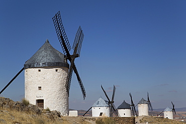 Windmills, Consuegra, Castile-La Mancha, Spain, Europe