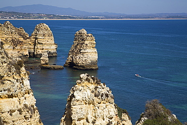 View from Ponta da Piedade, Lagos, Algarve, Portugal, Europe