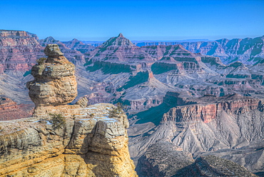 Duck Rock, South Rim, Grand Canyon National Park, UNESCO World Heritage Site, Arizona, United States of America, North America