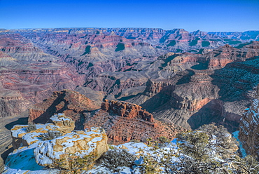 From Powell Point, South Rim, Grand Canyon National Park, UNESCO World Heritage Site, Arizona, United States of America, North America