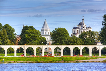 Yaroslav's Court, UNESCO World Heritage Site, Veliky Novgorod, Novgorod Oblast, Russia, Europe