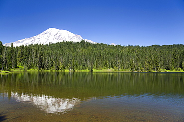 Reflection Lake, Mount Rainier National Park, Washington State, United States of America, North America