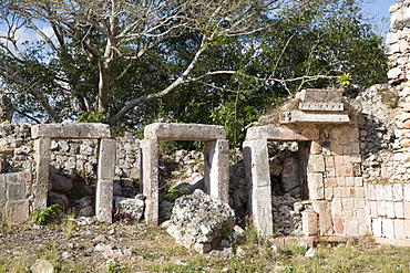 Mayan Ruins, The Palace, Puuc Style, Chacmultun Archaeological Zone, Chacmultan, Yucatan, Mexico, North America