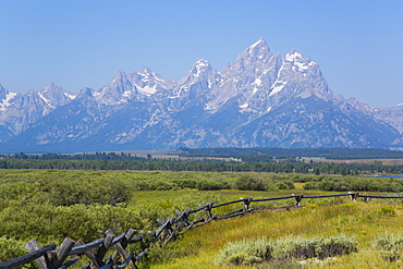 Teton Range from Cunningham Cabin area, Grand Teton National Park, Wyoming, United States of America, North America