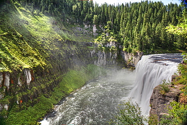 Upper Mesa Falls, near Island Park, Idaho, United States of America, North America