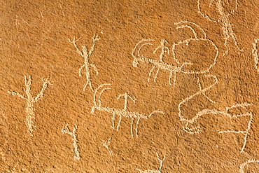 Sand Island Petroglyph Panel, near Bluff, Utah, United States of America, North America