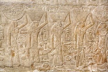 Reliefs, Mastaba of Mereruka, Necropolis of Saqqara, UNESCO World Heritage Site, Saqqara, Egypt, North Africa, Africa