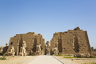 Seventh Pylon, Karnak Temple Complex, UNESCO World Heritage Site, Luxor, Thebes, Egypt, North Africa, Africa