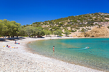 Sesklia Beach, Symi (Simi) Island, Dodecanese Island Group, Greek Islands, Greece, Europe