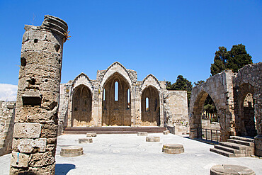 Virgin Mary of the Burgh Church, Rhodes Old Town, UNESCO World Heritage Site, Rhodes, Dodecanese Island Group, Greek Islands, Greece, Europe