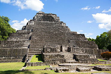 Temple 1, Mayan Site, Chacchoben Archaeological Zone, Chacchoben, Quintana Roo State, Mexico, North America