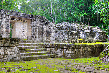 Portal, Structure IV-B, Balamku Archaeological Zone, Mayan Ruins, Campeche State, Mexico, North America