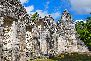 Structure 1, Mayan Ruins, Chicanna Archaeological Zone, Campeche State, Mexico, North America