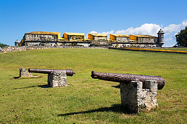 Cannons, Fort San Jose el Alto, 1792, San Francisco de Campeche, State of Campeche, Mexico, North America