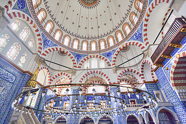 Interior, Rustem Pasa Mosque, Istanbul, Turkey, Europe