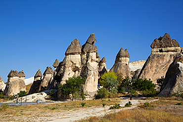 Fairy Chimneys, Pasabag Valley (Monks Valley), UNESCO World Heritage Site, Nevsehir Province, Cappadocia Region, Anatolia, Turkey, Asia Minor, Asia