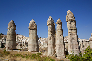 Love Valley, near Goreme, Cappadocia Region, Nevsehir Province, Anatolia, Turkey, Asia Minor, Asia