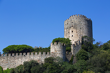 Rumeli Fortress, on Bosphorus Strait, Istanbul, Turkey, Europe