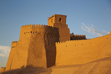 Fortress Wall, Ichon Qala (Itchan Kala), UNESCO World Heritage Site, Khiva, Uzbekistan, Central Asia, Asia