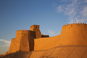 Fortress Wall, Ichon Qala (Itchan Kala), UNESCO World Heritage Site, Khiva, Uzbekistan, Central Asia, Asia