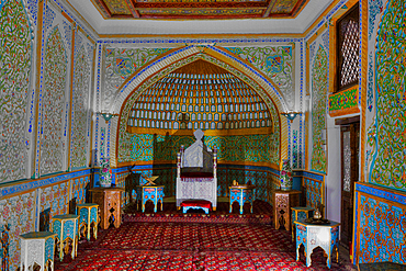 Kurinish Khana (throne room), Kunya Ark Citadel, Ichon Qala (Itchan Kala), UNESCO World Heritage Site, Khiva, Uzbekistan, Central Asia, Asia