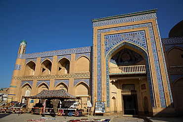 Goods for Sale, Islam Khoja Madrasah, Ichon Qala (Itchan Kala), UNESCO World Heritage Site, Khiva, Uzbekistan, Central Asia, Asia