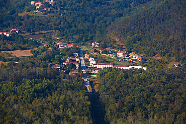 Distant view of Livade, Croatia, Europe