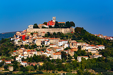 Long distance view, Motovun, Croatia, Europe