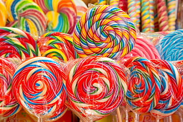 Rainbow Lollipops, Old Town, Porec, Croatia, Europe