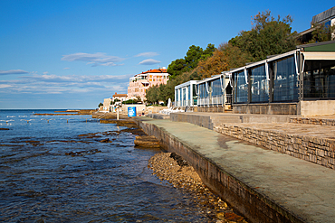 Seaside Restaurant, Old Town, Novigrad, Croatia, Europe