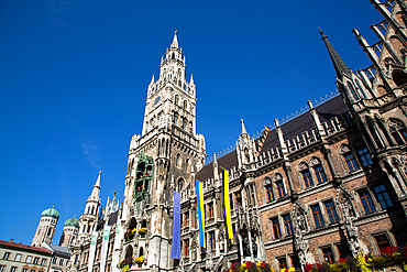 New Town Hall, Marienplatz (Plaza) (Square), Old Town, Munich, Bavaria, Germany, Europe