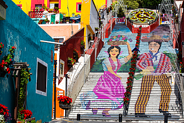 La Escalera Ancha, Atlixco, Pueblos Magicos, Puebla State, Mexico, North America