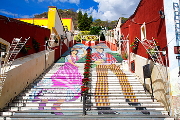 La Escalera Ancha, Atlixco, Pueblos Magicos, Puebla State, Mexico, North America