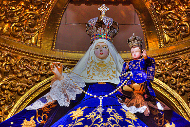 Our Lady of the Rosary, Cipres, Chapel of the Rosario, 1690, Santo Domingo Church, Historic Center, UNESCO World Heritage Site, Puebla, Puebla State, Mexico, North America