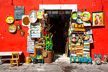 Souvenir Shop, Frog Alley, Historic Center, Puebla, Puebla State, Mexico, North America